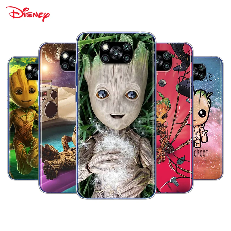 

Baby Groot Cutest For Xiaomi Poco X3 NFC M2 X2 F2 F3 C3 M3 F1 Pro Mi Play Mix 3 A3 A2 A1 6 5 Lite Soft Phone Case
