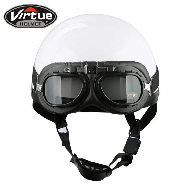 

Helmet female lovely helmet male electric vehicle spring and summer season half helmet fashion goggles