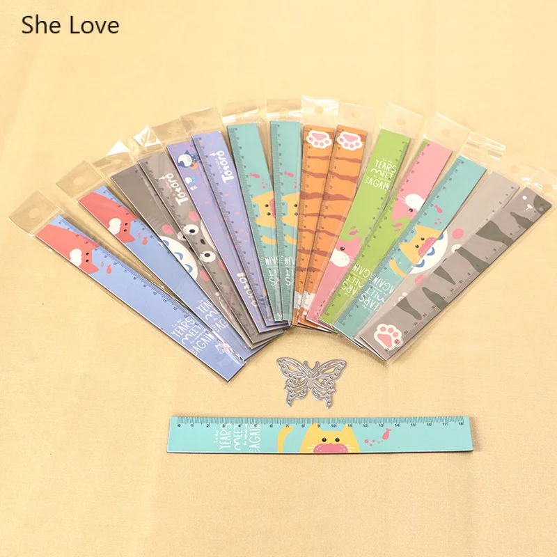 Очаровательная линейка для резки кошек с героями мультфильмов новинка 2019