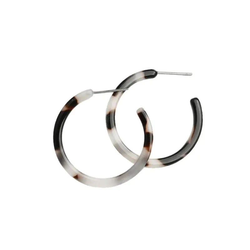 Женские акриловые серьги кольца 1 пара|Серьги-кольца| |