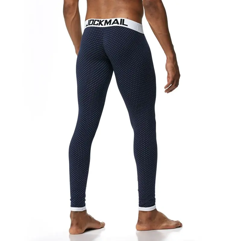 JOCKMAIL Brand Men Long Johns Cotton Sexy Dots leggings Thermal Underwear cueca Gay Men Thermo Underwear Long Johns Underpants