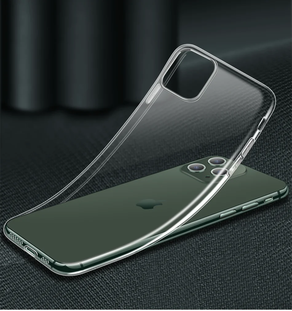 

Ultra Thin Clear Case For iphone 11 X XS XR 12 Mini Pro Max 7 6 6s 8 Plus SE 2020 Case Silicone Soft Shockproof Protection Cover