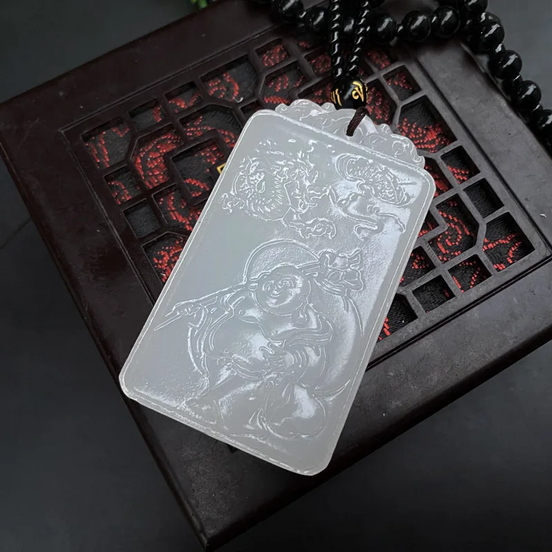 Ожерелье из натурального энергетического камня квадратная Подвеска китайского