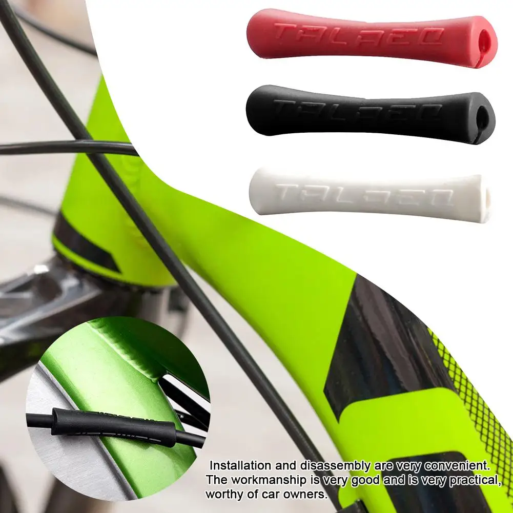 10 шт. велосипед каркасный кабель протектор силиконовые кабельные рукава при езде