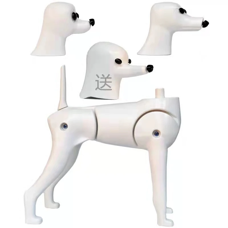 متعددة الوظائف الاستمالة نموذج الكلب المعرضة عرض الكلب البلاستيك الهيكل العظمي للحيوانات الأليفة غرومر 1 الجسم 3 رئيس للتغيير