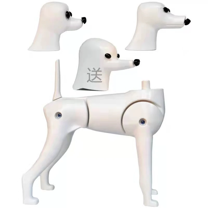 Multifunction Grooming Model Dog Mannequin Display Plastic Skeleton For Pet Groomer 1 Body 3 changeable Head | Дом и сад