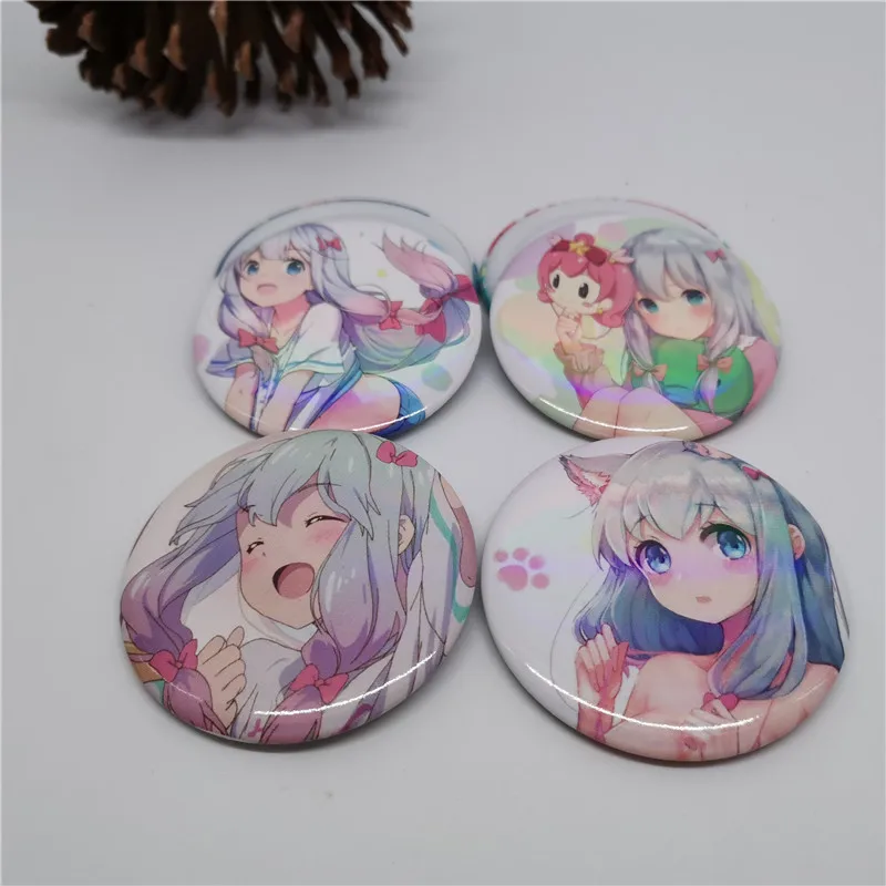 

Cute Anime Danganronpa: Teacher Eromena Brooch Cosplay Badge Backpacks Button Women Clothes Xmas Gift