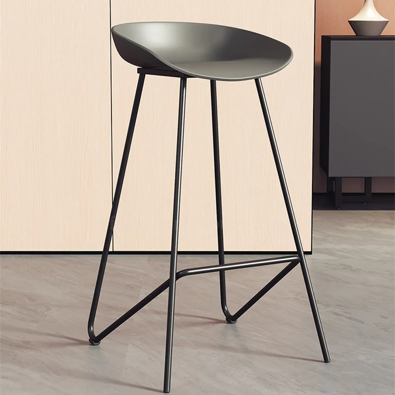 Nordic Barstool Modern Minimalist Bar Stool Bar Chair Front Desk High Stool Bar Stools for Kitchen Casual Cafe Designer Chairs