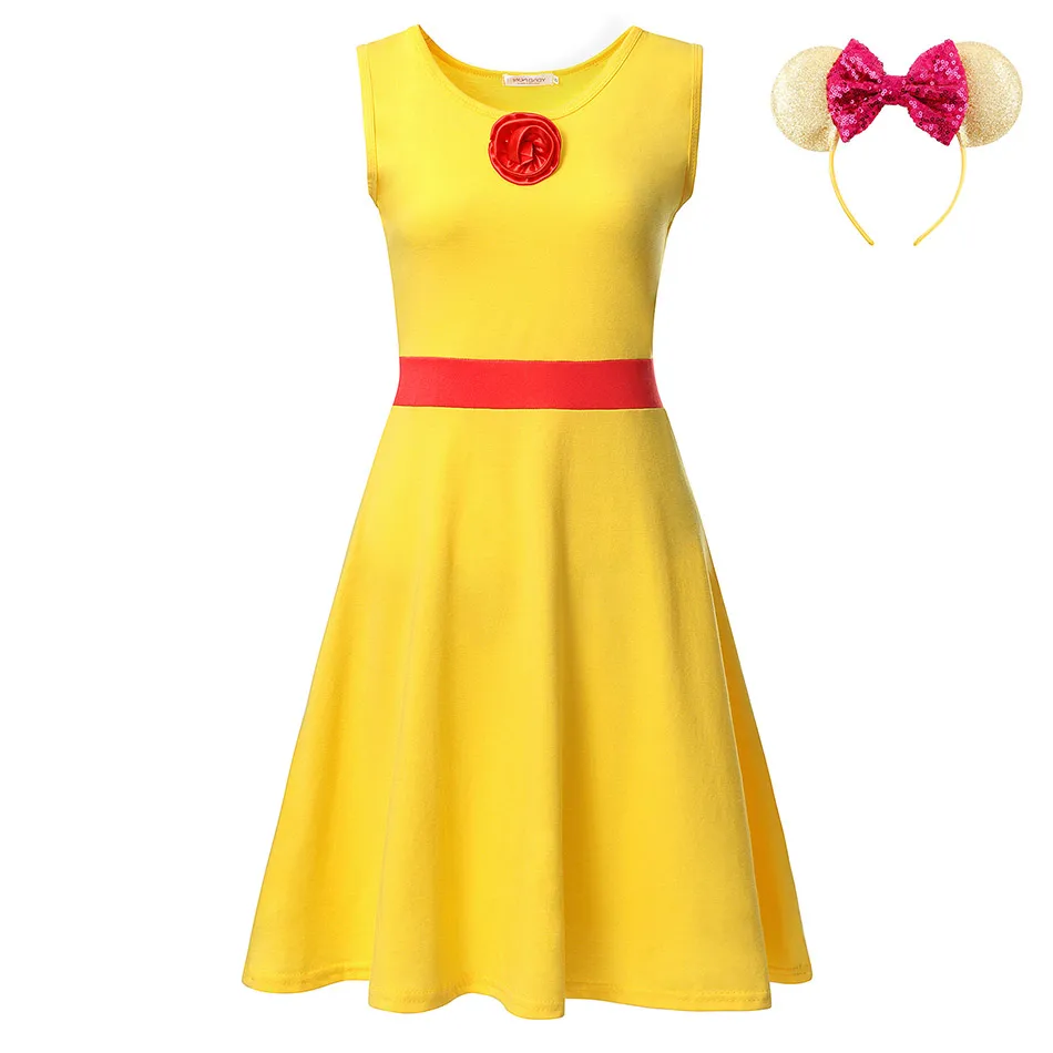 Princess Snow White S-M-L-XL-XXL платье принцессы взрослая Эльза Анна Белль мама Ариэль Рапунцель платья Минни Бо Peep Maleficent ролевые игры одежда для вечеринок - Цвет: Princess Snow White
