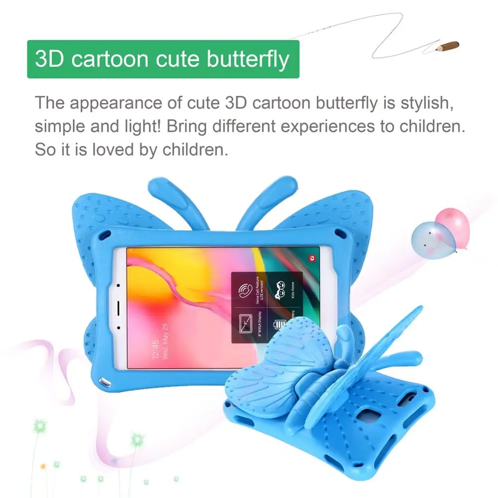 Чехол для Samsung Galaxy Tab A 8 0 2019 2017 милый 3D мультяшный детский планшет чехол SM-T290 T295 T380