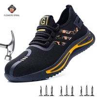four season male woman work safety shoes breathable anti crush steel toe cap puncture proof dropshipping work shoes