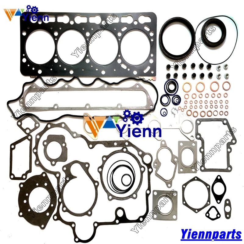 Комплект верхней прокладки для Kubota V3800 1G574 99353 и комплект нижней 99360 тракторов M95S
