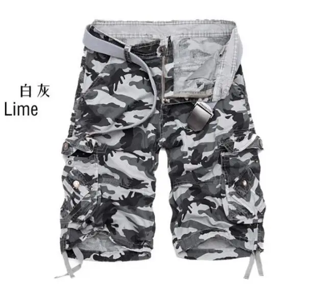 

ZNG trade quick sale hot style casual camouflage pants large size multi-pocket men's five-cent trousers