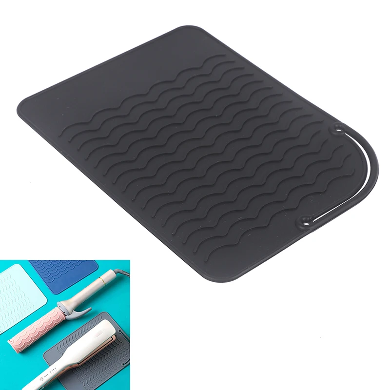 

Silicone Heat Resistant Mat For Hair Straightener Flat Iron Curling Iron Tool
