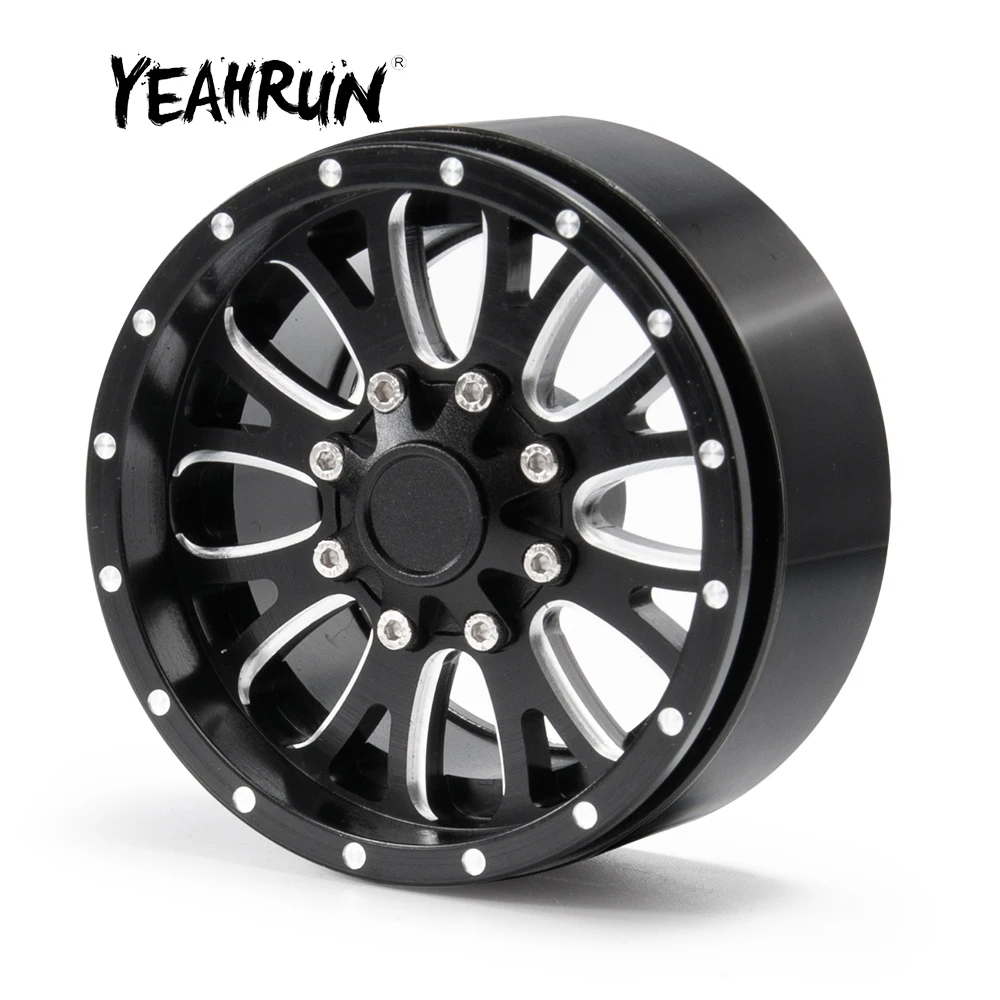 

YEAHRUN 2.2inch Beadlock CNC Aluminum Alloy Wheel Rim for 1/10 RC Crawler Car Traxxas TRX-6 Axial SCX10 90046 Wraith RR10