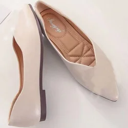 beige satin pointed Туфли на плоской подошве с украшением в виде кристаллов, стразы, цветы; замшевые, сатиновые туфли из искусственной кожи; цвет на заказ; большие размеры 43; вечерние туфли - Цвет: beige satin pointed
