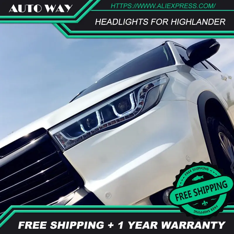 Автомобильный Стайлинг светодиодный HID Рио фара Highlander Головной фонарь чехол для