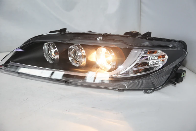 Для MAZDA 6 фары на MAZDA 6 Atenza в сборе Головной фонарь 2004-2011 год передний светильник s с дневным ходовым светильник