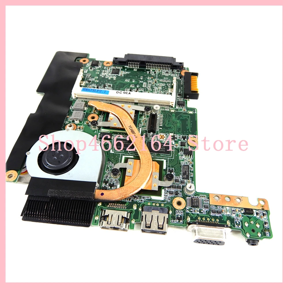 

1015PN REV:1.2G With fan+heatsink Motherboard For ASUS Eee PC 1015PN Laptop motherboard 1015PN Mainboard fully tested Working