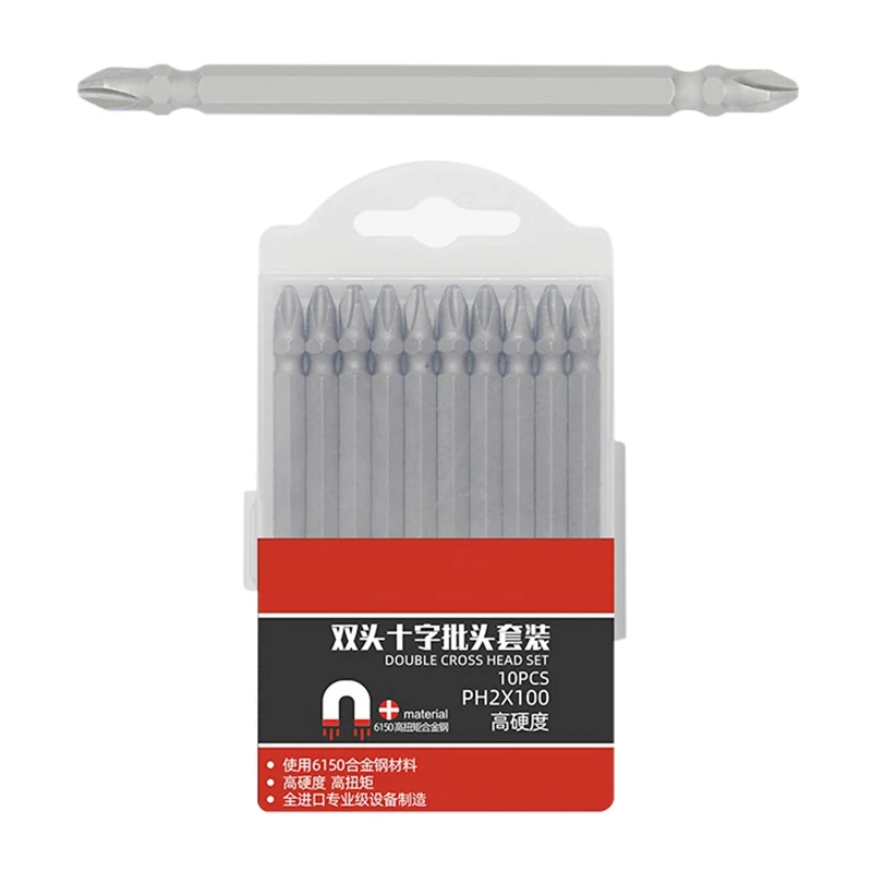 

Phillips Bit Set Electric Drill Double Head Screwdriver Bit Industrial Strong Magnetic Beaten Head And Magnetic 2021 summer new