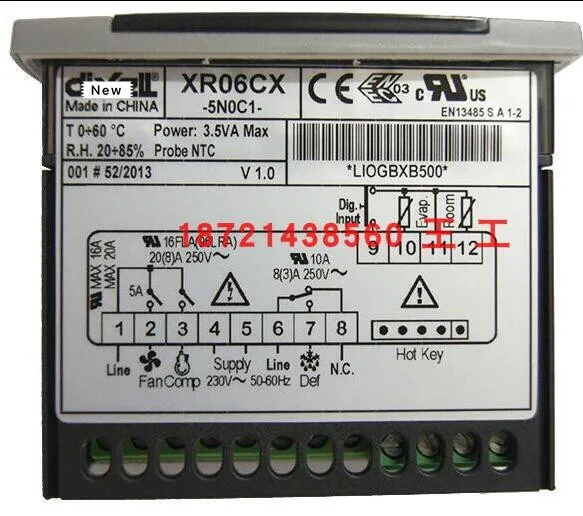 

XR06CX-5N0C1 New electronic temperature controller elf refrigerator thermostat refrigerator temperature controller