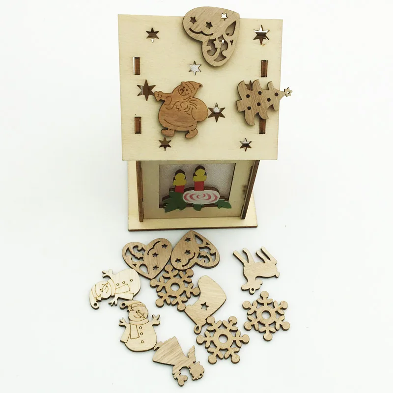 

50 шт., подвеска из натурального дерева, 28-30 мм