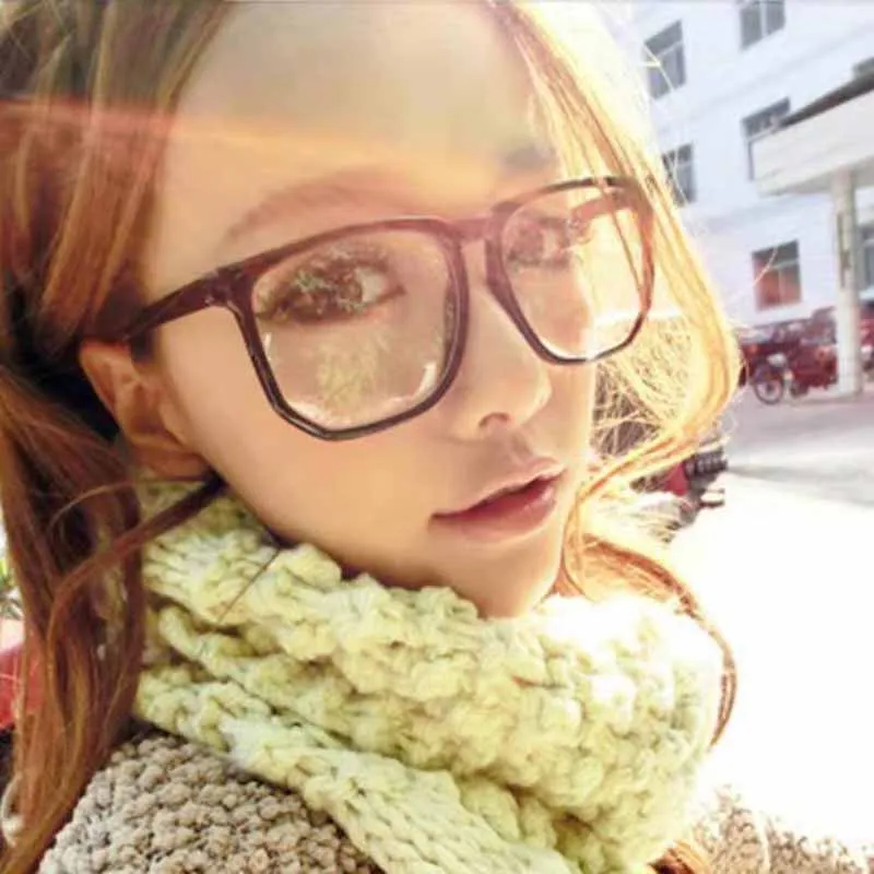 Fashion Anti Blue Light Square Men Optics Glasses Frame Women Solid Color Big Spectacles Frames Prescription Eyeglasses