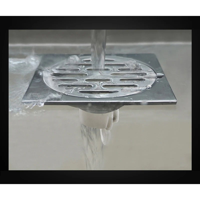 

Anti-odor Bath Shower Drainer Brushed Round Siphon Drain Mesh Floor Shower Drain Sink Strainer Garage Floor Shower Hair Strainer