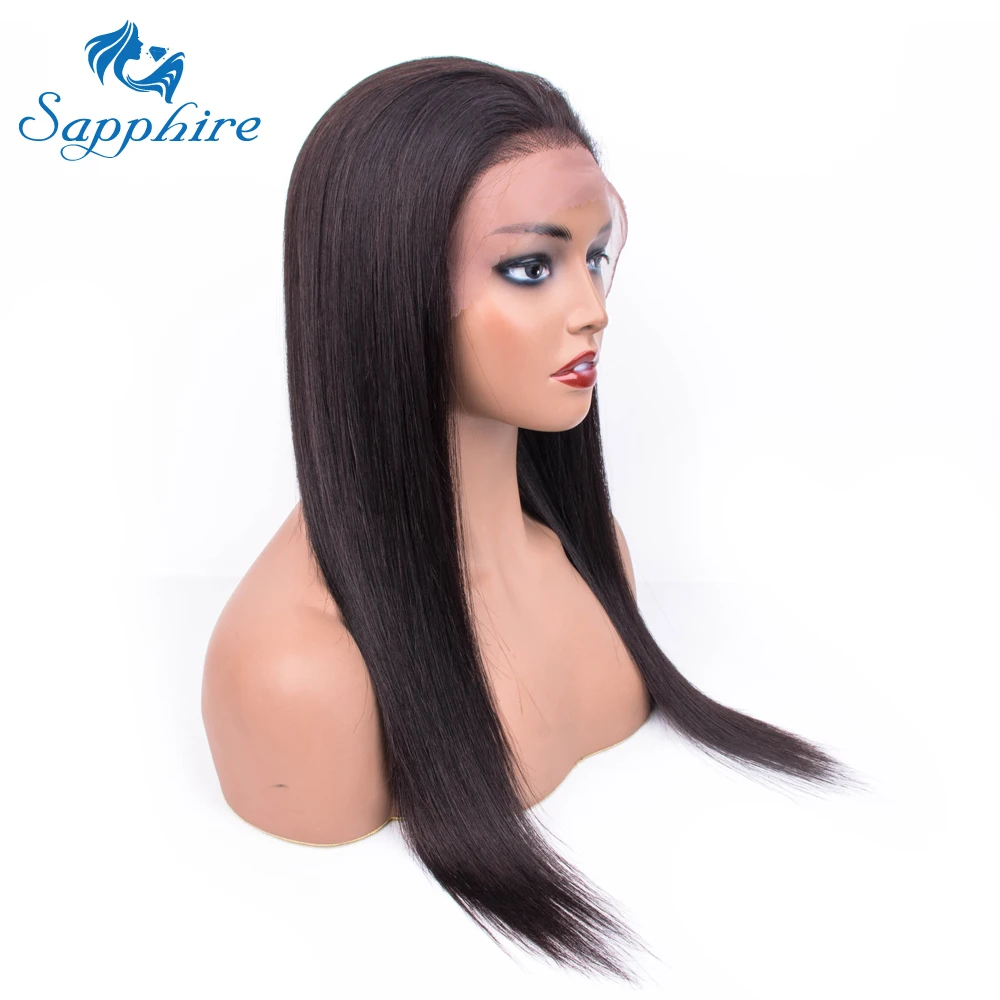 Прямые волосы фронтальные человеческие парики для женщин предварительно