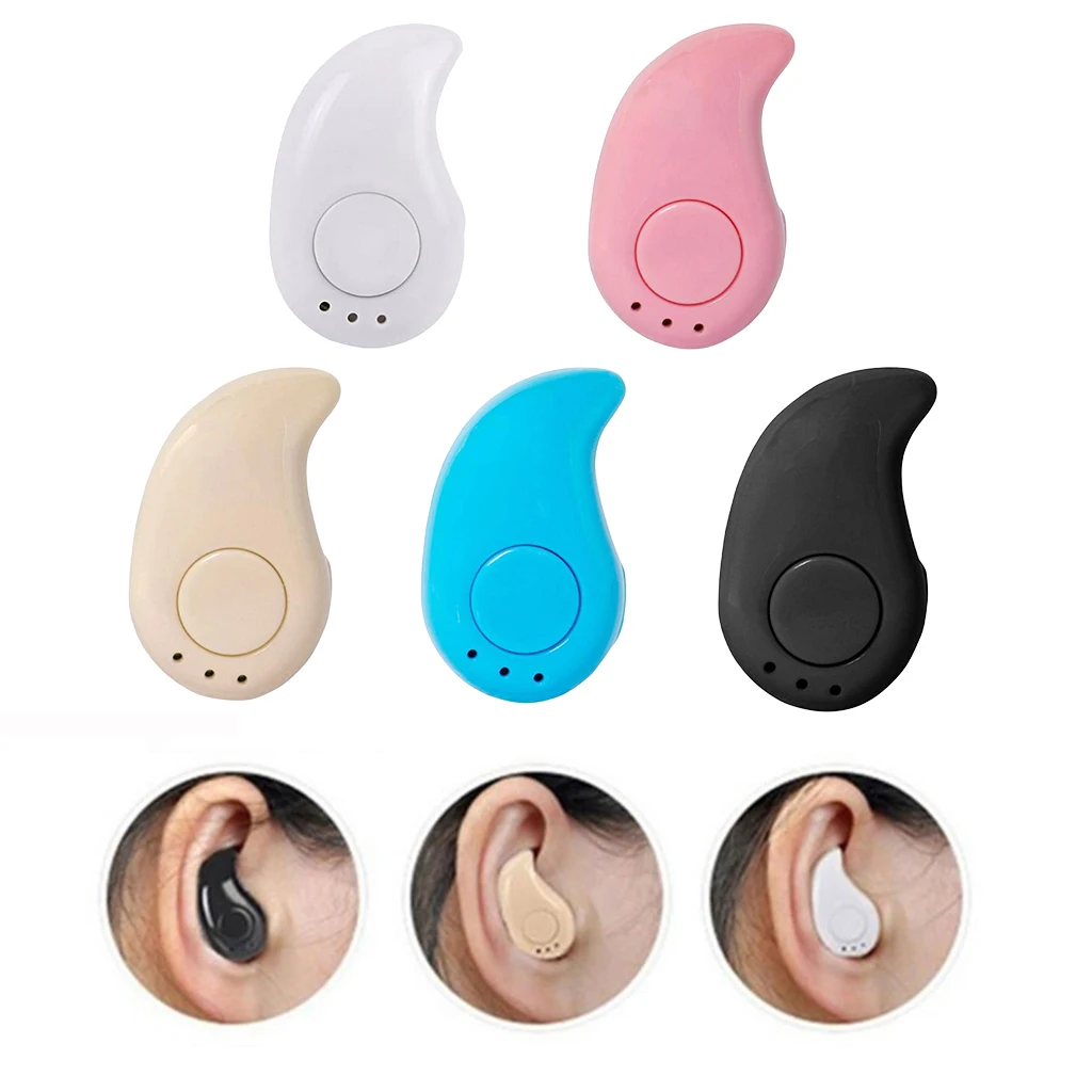 Супер мини беспроводные Bluetooth наушники в ухо спортивные с микрофоном гарнитура