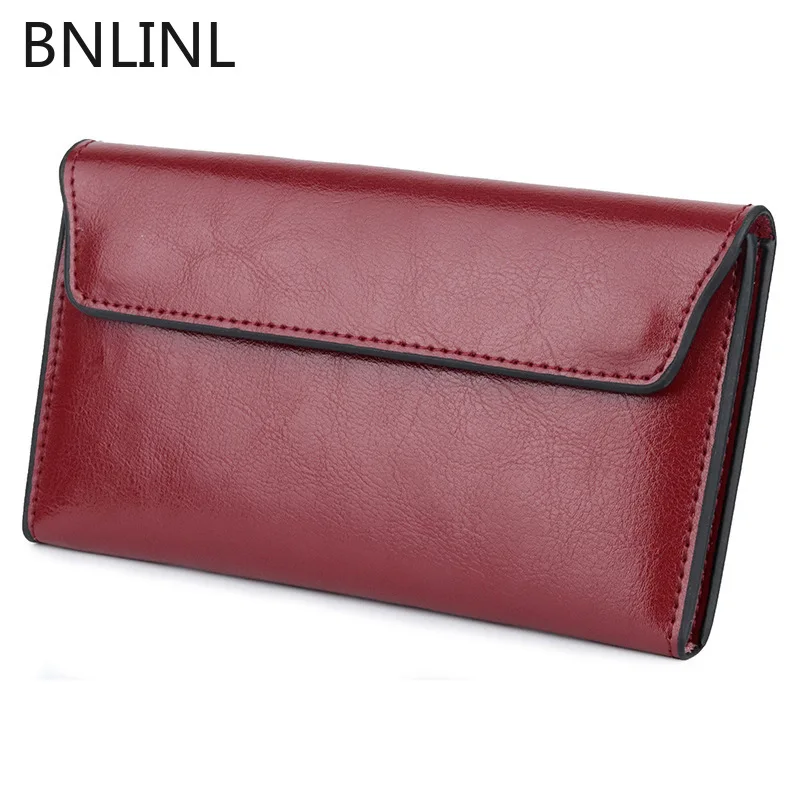 

Genuine Laether Women Wallet Long Magnetic Buckle Women Wallet Clutch Bag Women Bag Leather Coin Purse Credit Card Holder