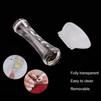 double head nail stamp scraper high elasticity with scraper silicone seal nail stamping printing tips tool for manicure head nai