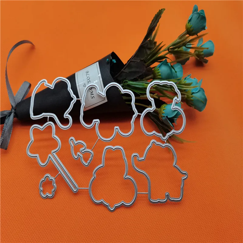 

Flowers New 2021 Metal Cutting Dies for Scrapbooking Mold Cut Stencil Handmade Tools DIY Card Make Mould Model Craft Decoration