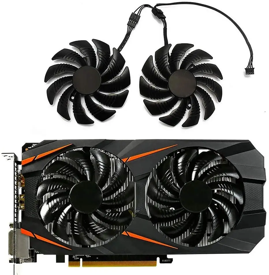 Кулер для видеокарты Gigabyte GTX 1050 1060 1070 960 RX 470 480 570 580 | Компьютеры и офис