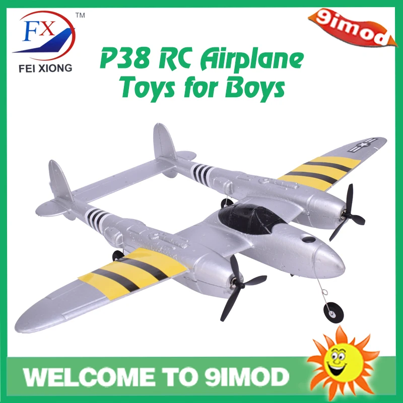Искусственная модель самолета P38 2 4 ГГц 2CH с фиксированным крылом летные Игрушки