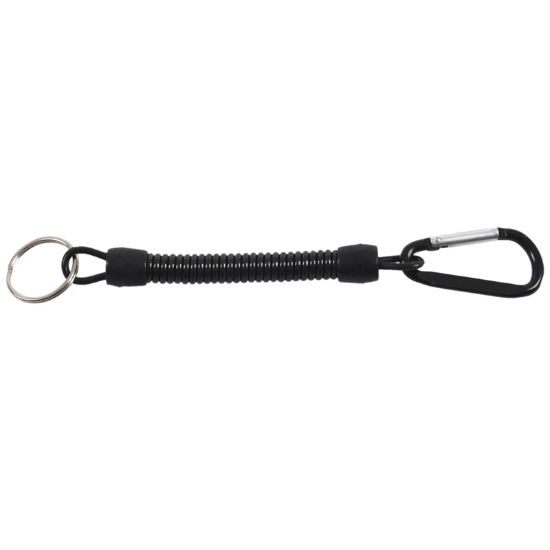 

Key Ring, With Carabiner And Spiral Cable, 13 Cm, Random Color