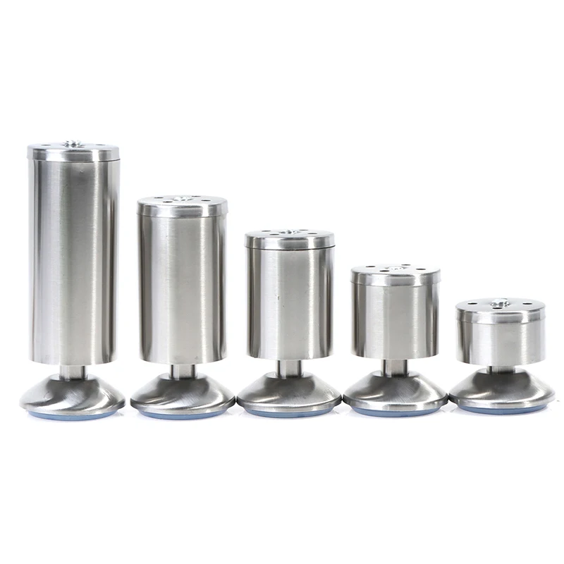 Новые 4 шт. Регулируемый нержавеющая стальные ножки для дивана мебель замены ноги