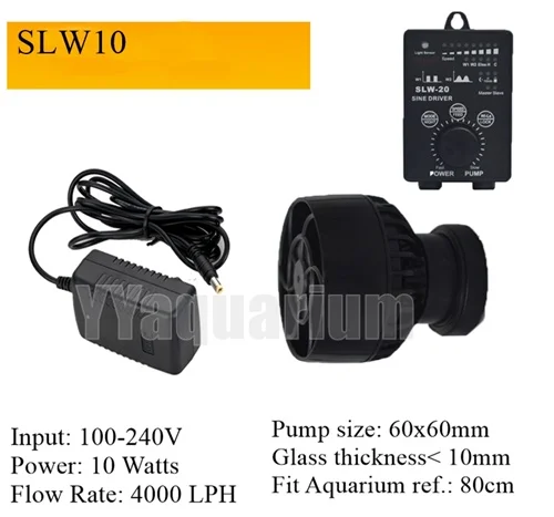 SLW10 4000LPH Jebao WI-FI SOW-5M SLW-10 SLW-20 SLW-30 SOSINE волна потока Wavemaker супер тихий мощный Коралловый Риф Морской насос 4000-10000-16000LPH - Цвет: SLW10 4000LPH