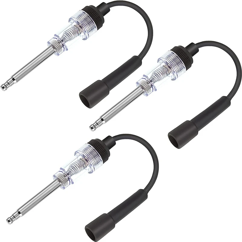 

3 Pack Spark Plug Tester Engine Ignition Tester Straight Boot Ignition Tester for Automotive Car Lawnmower Engine