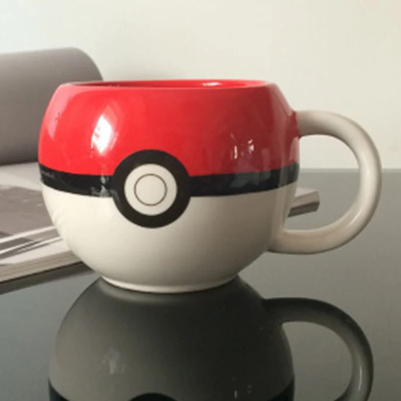 320 мл Pokemon Go покебол Пикачу кружка для кофе креативные Аниме игры кружки с ручками керамика для детей рождественские лучшие подарки