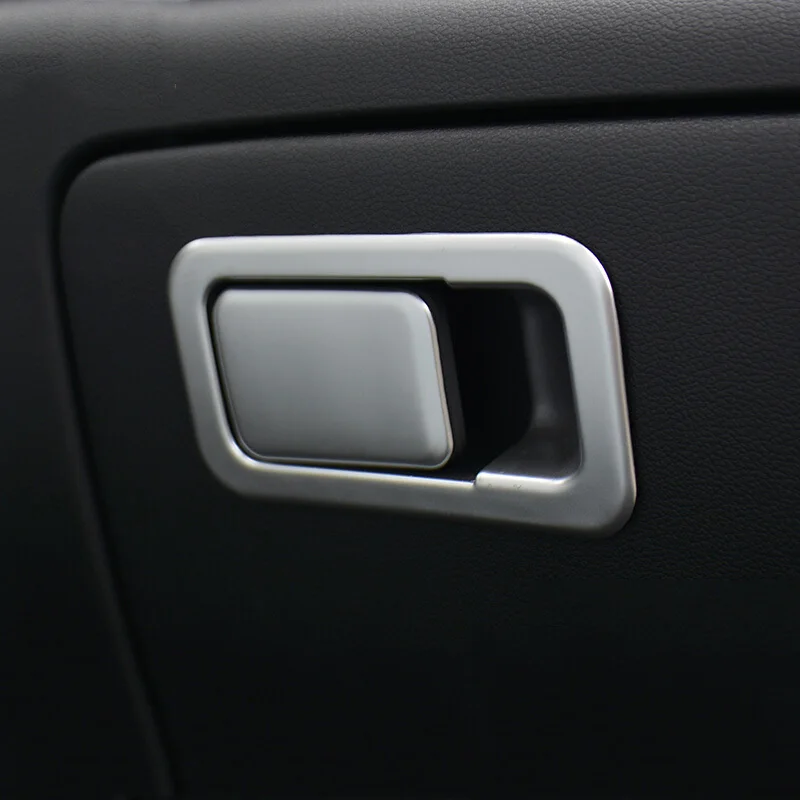 

For Hyundai Elantra 2016 2017 ABS Matte Car copilot glove Box handle bowl Sticker Cover Trim Car styling accessories 2pcs