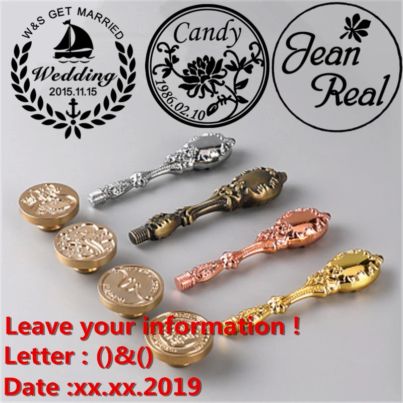 Настроить воск печать штамп логотип на заказ Ретро Высокое качество