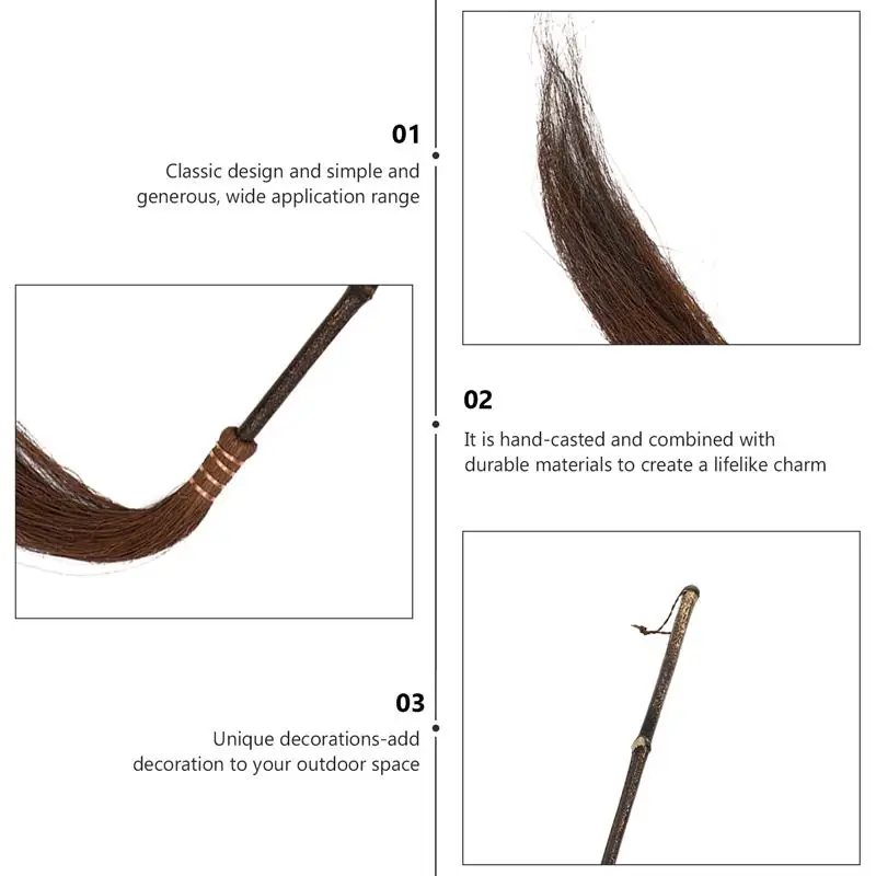 

1pc Delicate Chic Retro Desktop Decor Tai Chi Whisk Whisk Decor Home Adornment for Home