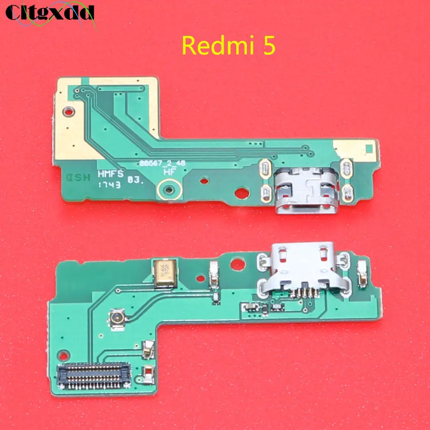 Cltgxdd микрофонный модуль+ USB плата с зарядным портом Flex кабель Разъем для Xiaomi Redmi 1 2 3 3S 4 4A 4X5 5plus 5A 6 6A S2 - Цвет: for redmi 5