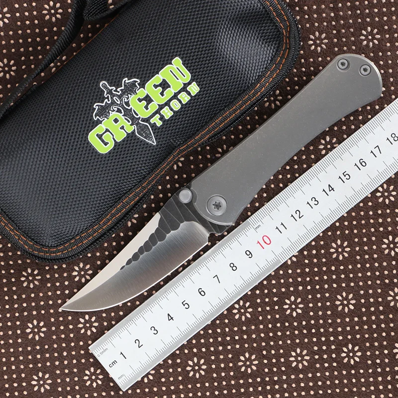 Складной нож Green thorn SBSF TC4 с титановой ручкой и лезвием m390|Ножи| |
