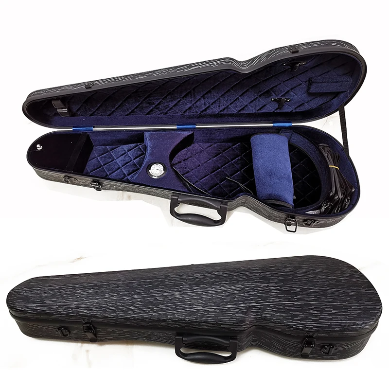Для скрипки 3/4 и 4/4 синий/черный/белый чехол для качественный роскошный никогда не