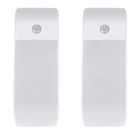 Светильник с датчиком движения, в 2 упаковках ночник для шкафа, перезаряжаемый от USB светильник с 24 светодиодный, съемная магнитная полоса