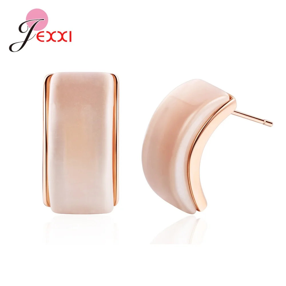 

Женские серьги-гвоздики из серебра 925 пробы, вечерние простом стиле