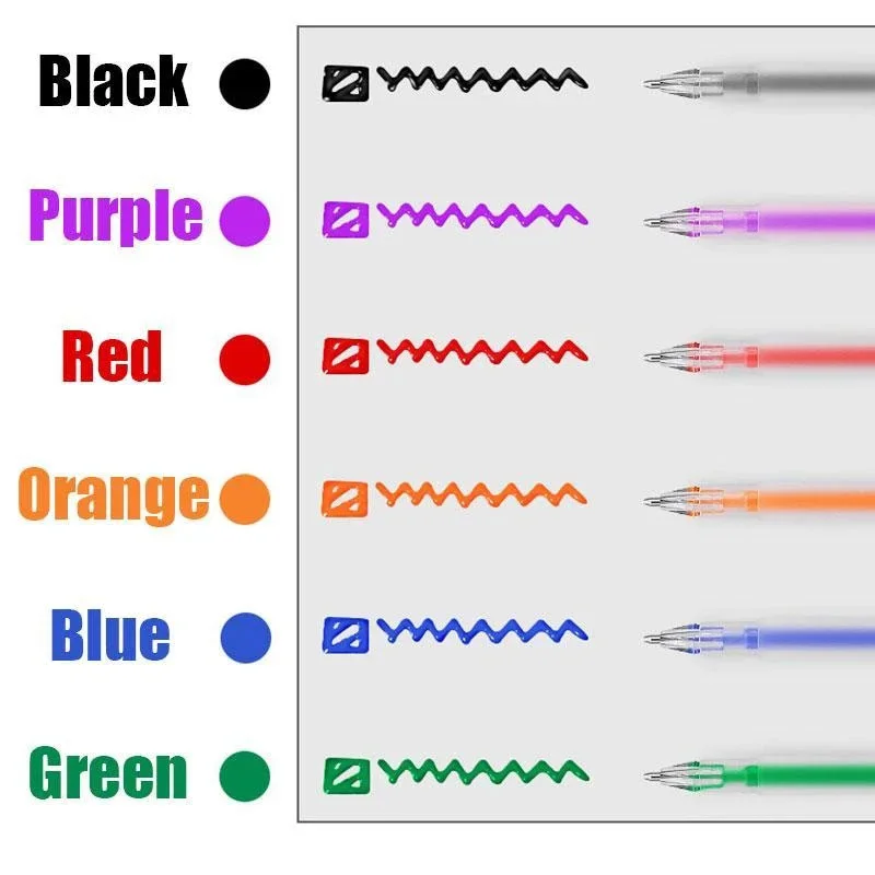 

6/12Pcs 3D Glossy Jelly Ink Pen Waterproof Fade-proof for DIY Album Card Scrapbooks Writing Drawing J8