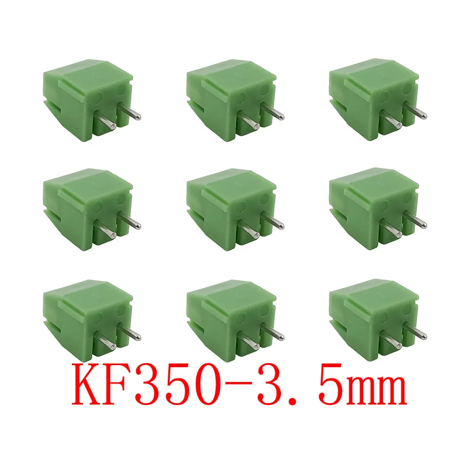 5/10/20 шт. KF350 3.5 2P шаг 3 5 мм 2 Pin код печатной платы Клеммная колодка Spliceable штекерное